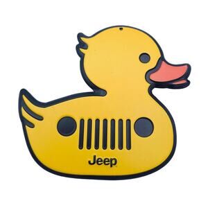 Jeep Duck Metal Wall Decor Sign 6.75" x 6" Wrangler Art Garage Man Cave Gift